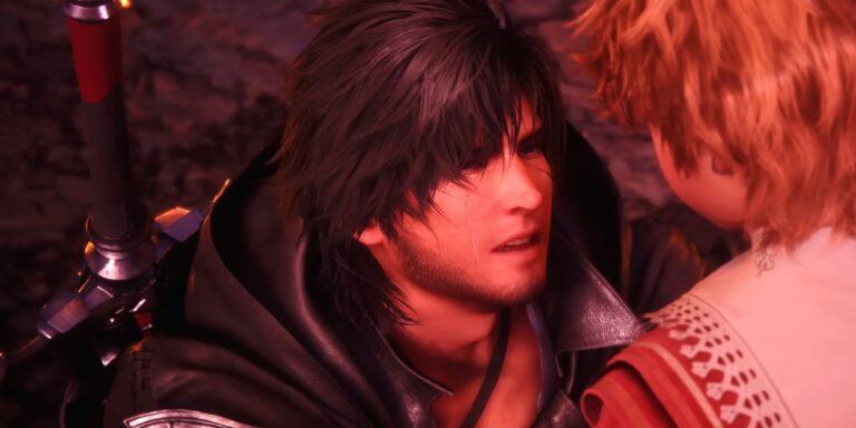 A close-up of Clive from Final Fantasy 16's