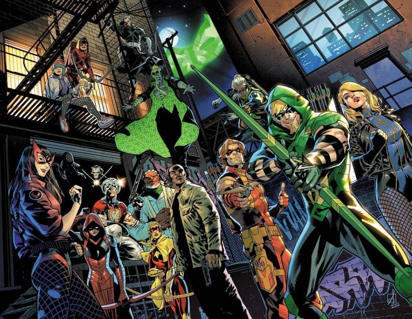 Arrow 1 full cover featuring Arrow, Black Canary, Roy Harper, Connor Hawke and more