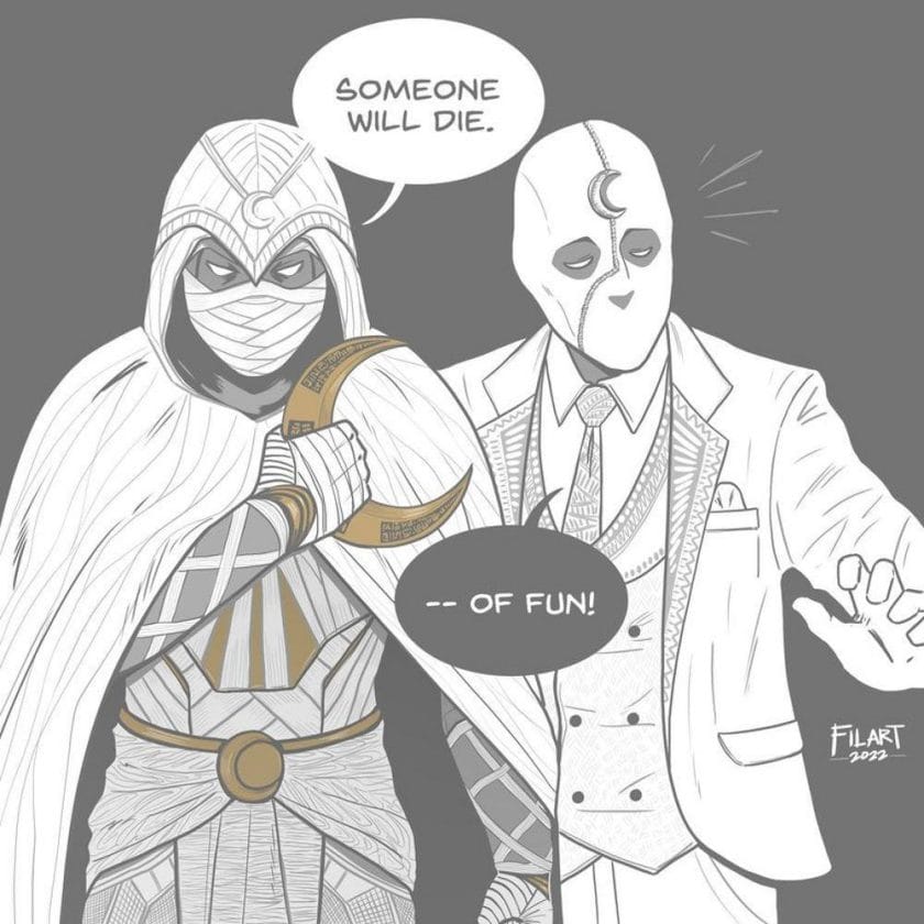 moon knight someone will die for a funny meme