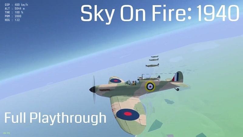 Sky On Fire: 1940 MOD APK (Unlocked) 0.7.0.10