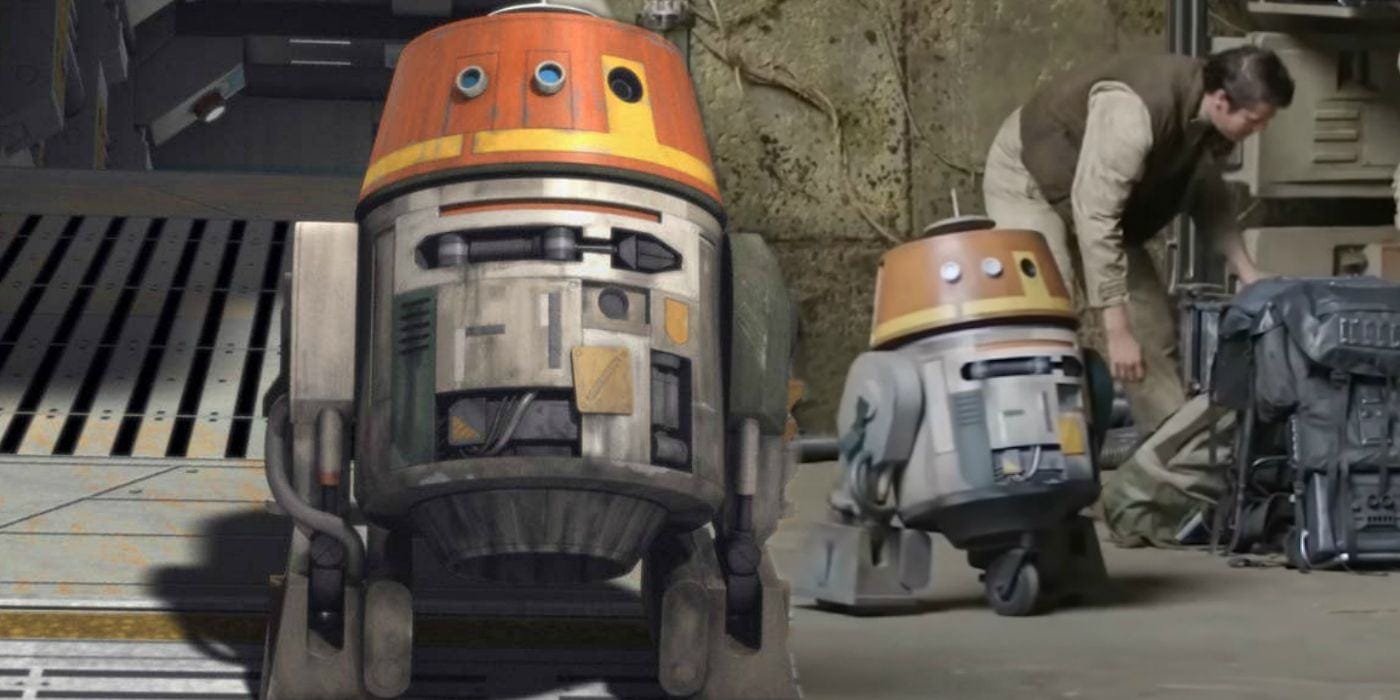 Chopper in Rogue One and Star Wars Rebels