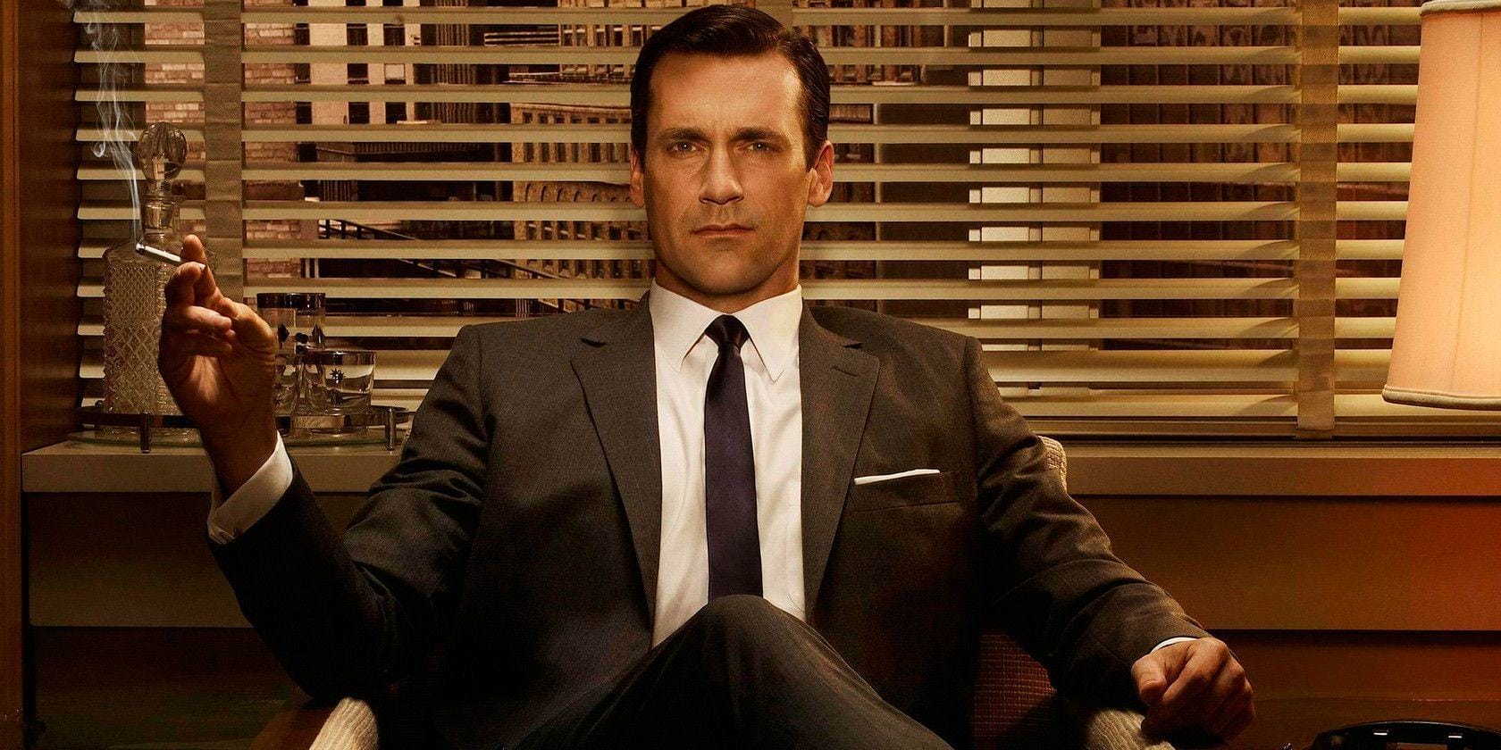 Mad Men's Don Draper sat on his chair