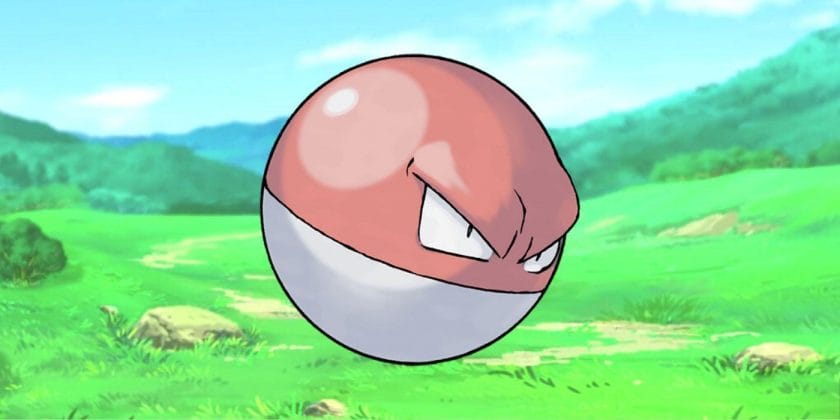 Image of Pokemon Voltorb standing in the field