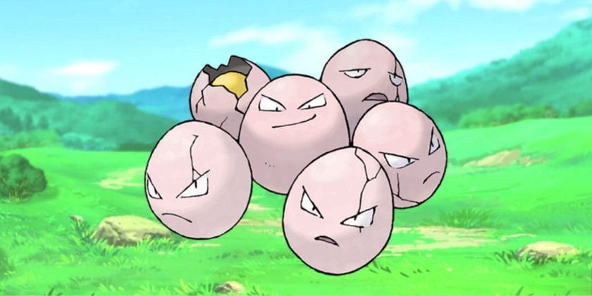 Pokemon Exeggcute image standing in the field