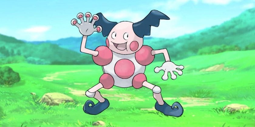 Image of pokemon Mr Mime standing in the field