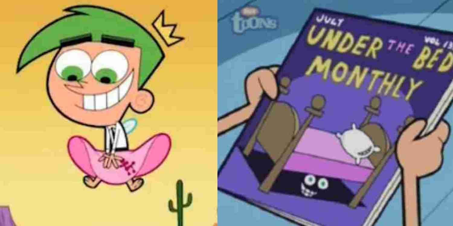 Cosmo in a dress and Timmy's magazine are dirty jokes in Fairly Odd Parents you might not have caught as a child.