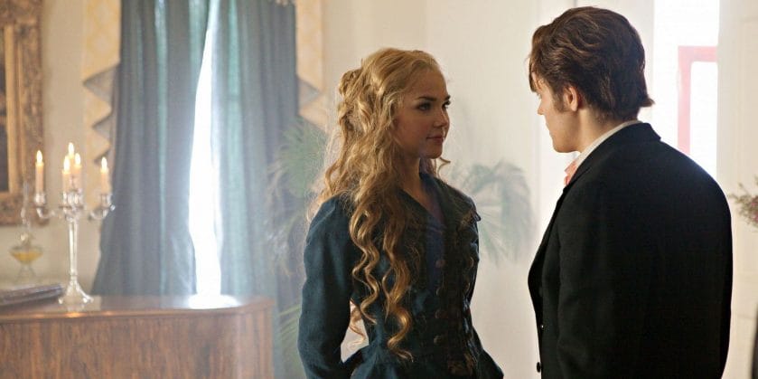 Stefan and Lexi in a flashback from The Vampire Diaries.