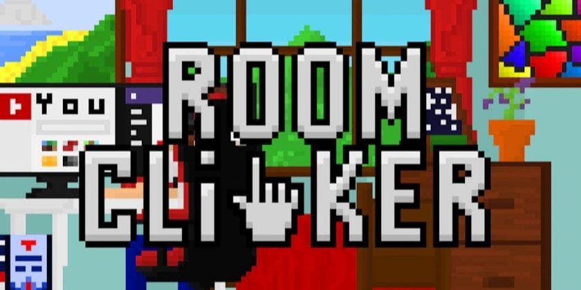 title card for idle game room clickers 