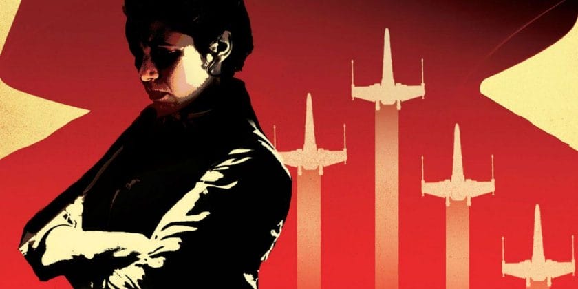 Princess Leia on the cover of Star Wars Bloodlines