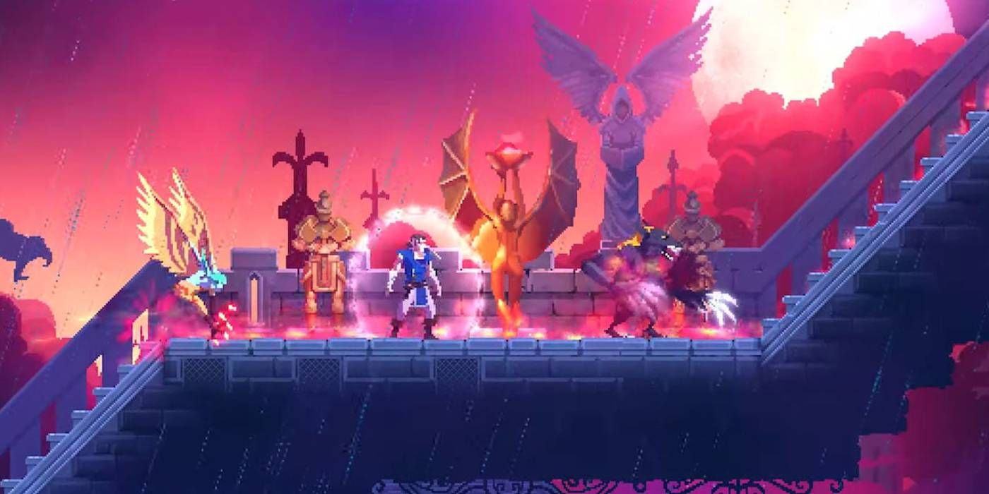 Dead Cells Return to Castlevania DLC Playing As Richter Belmont in Special Mode
