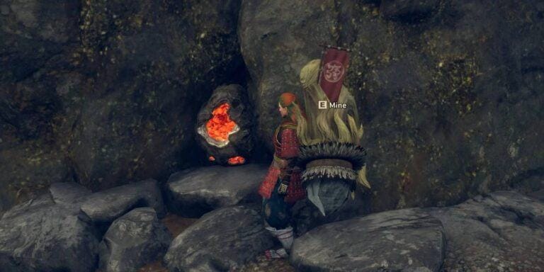 Wild Hearts Demon Rock Resource Found at Fuyufusagi Fort After Chapter 3 of Story