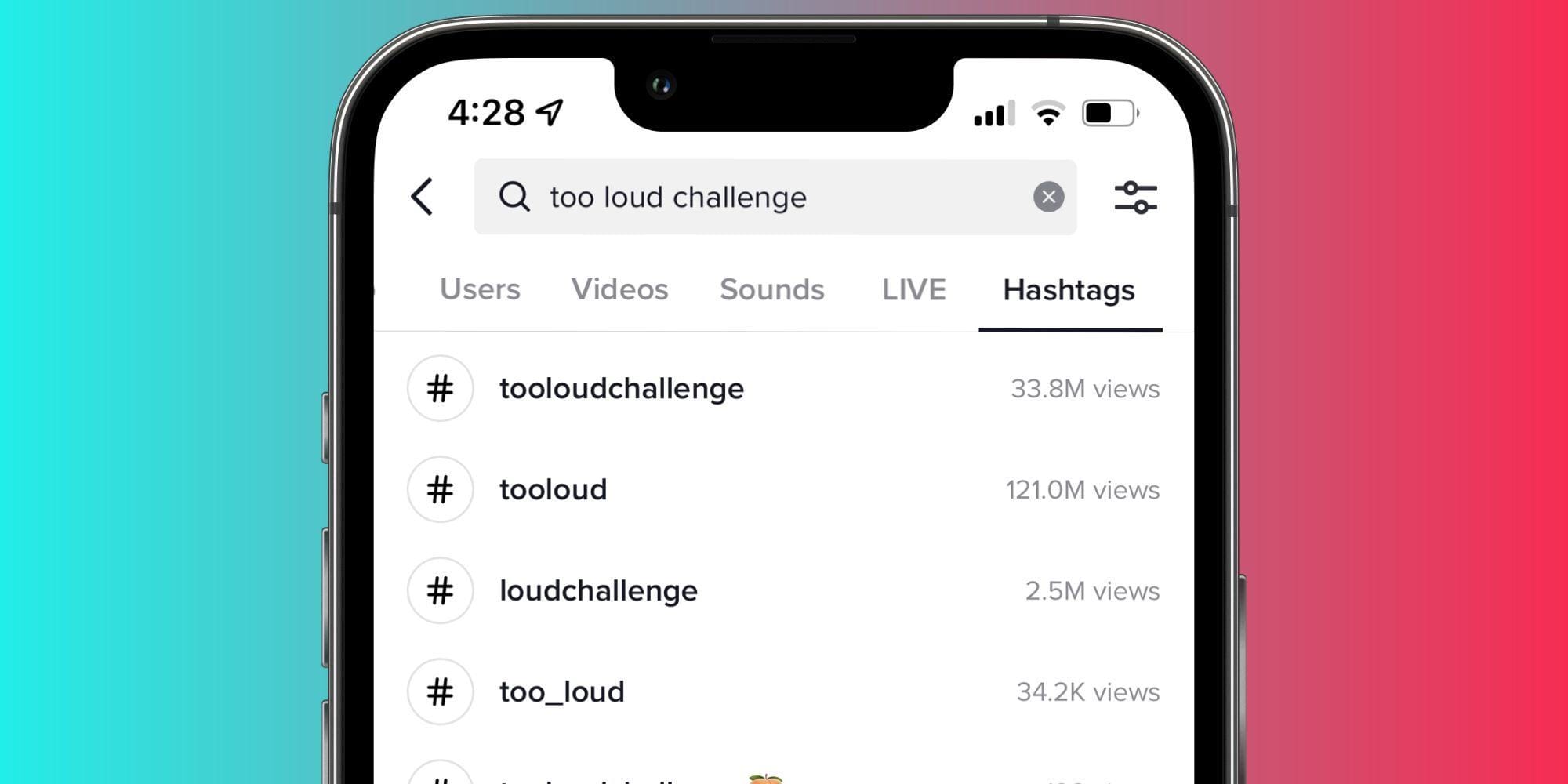 'Too Loud' Challenge on TikTok