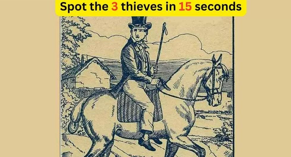 Challenge your visual abilities and locate 3 thieves in the viral challenge picture