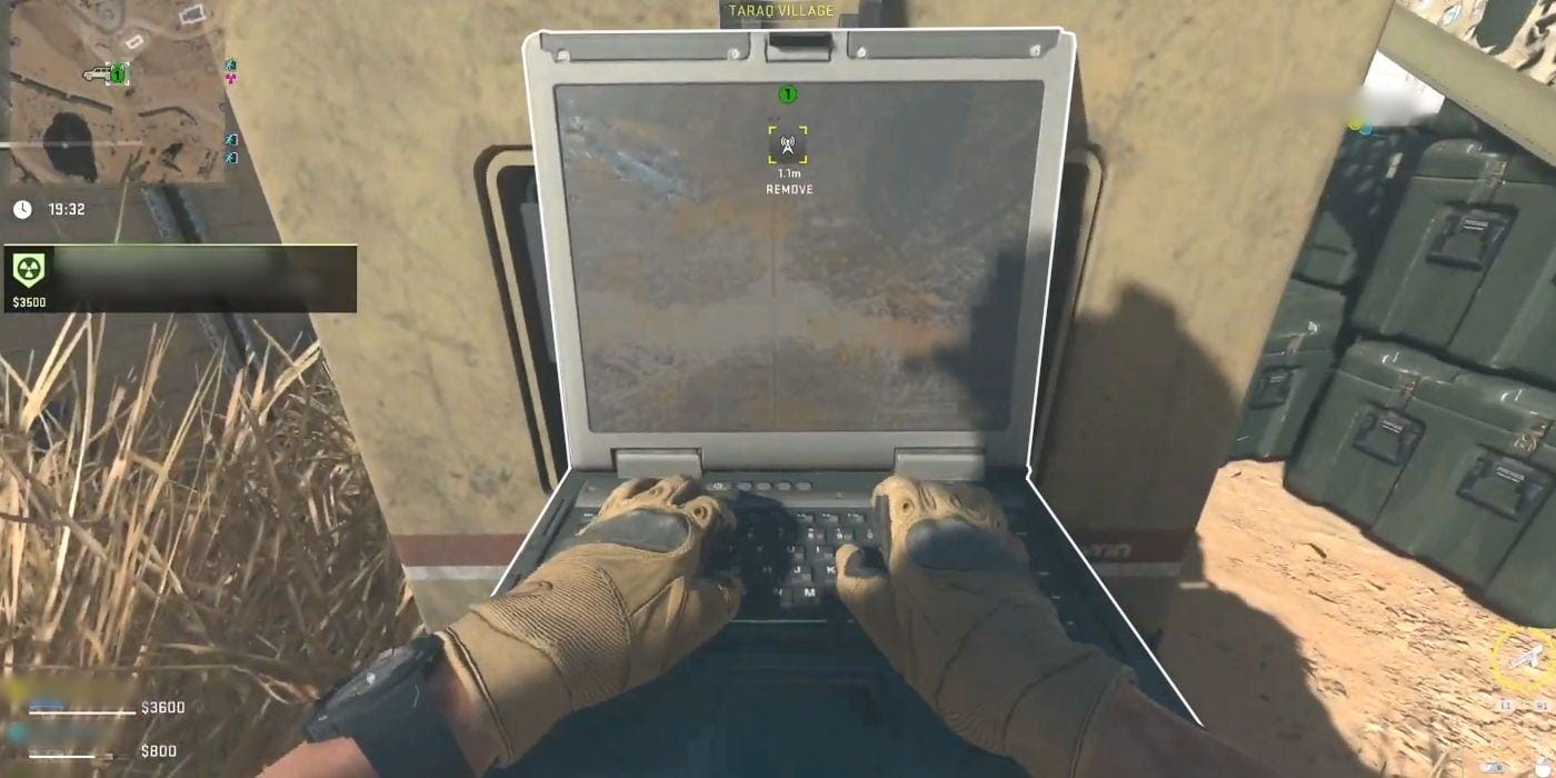 Typing at a Console to Activate UAV Tower in Warzone 2 DMZ
