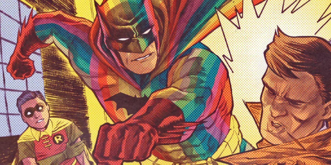 The Bizarre Story Behind Batman's Rainbow Costume