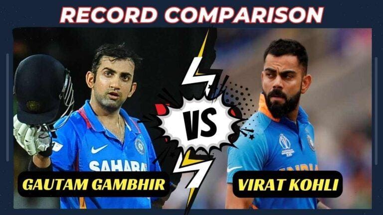 Gautam Gambhir vs Virat Kohli Record Comparison: ODI, Test, IPL & T20 Cricket
