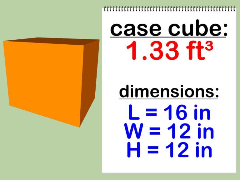 How to Calculate the Case Cube of a Box