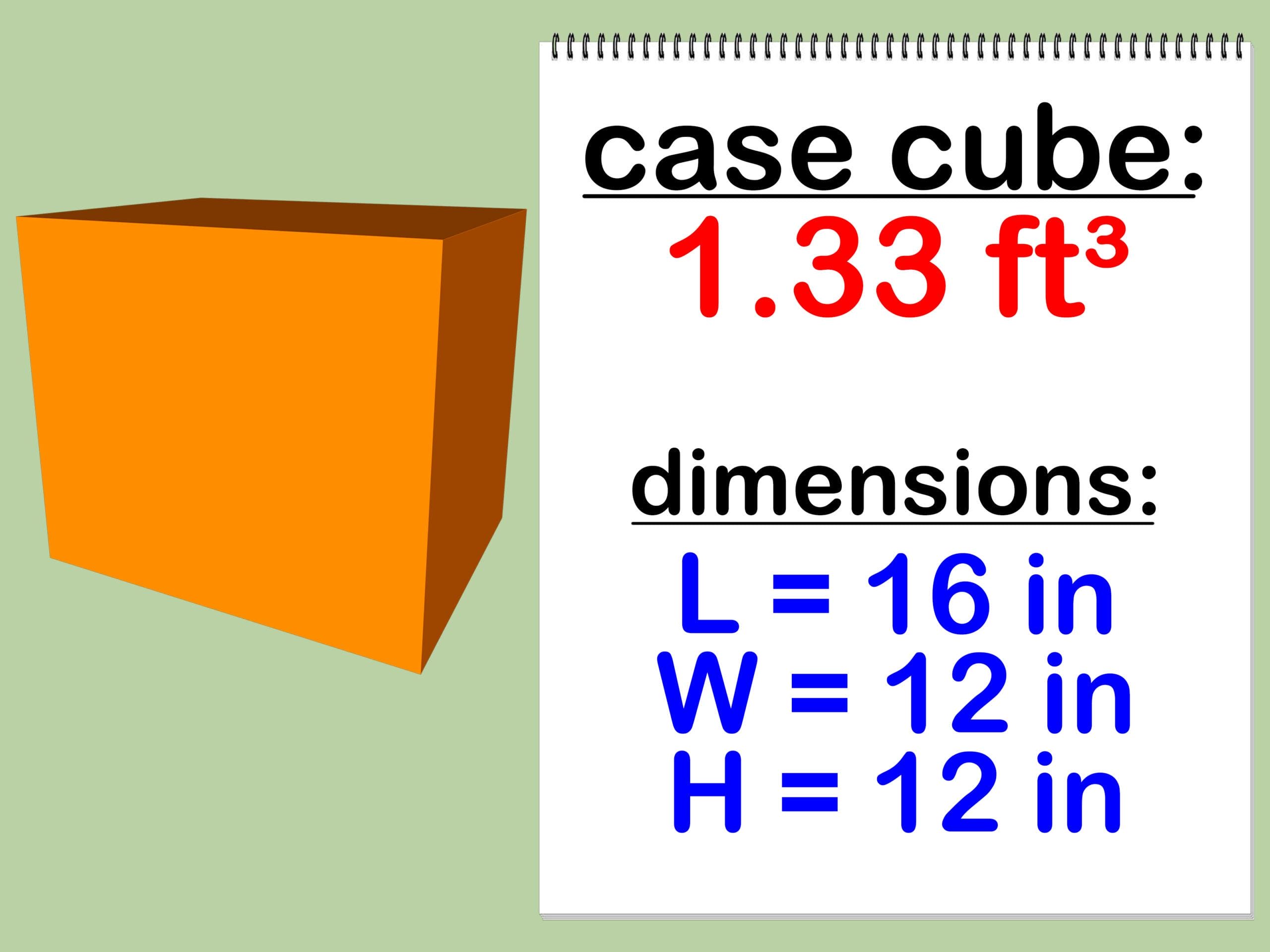 How to Calculate the Case Cube of a Box