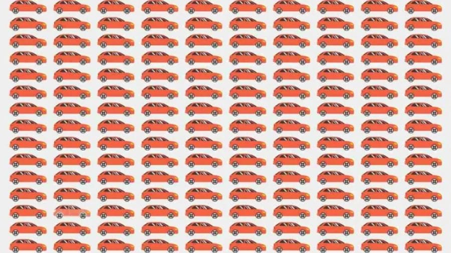 Observation Skill Test: Can you find the odd Car within 11 seconds?