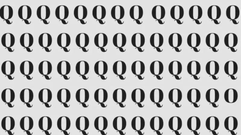 Only people with eagle eyes can spot the letter O in the number Q in 4 seconds.  You can?  Try it now