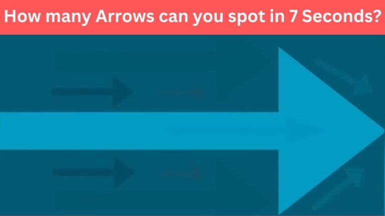 How many arrows can you spot in 7 seconds?