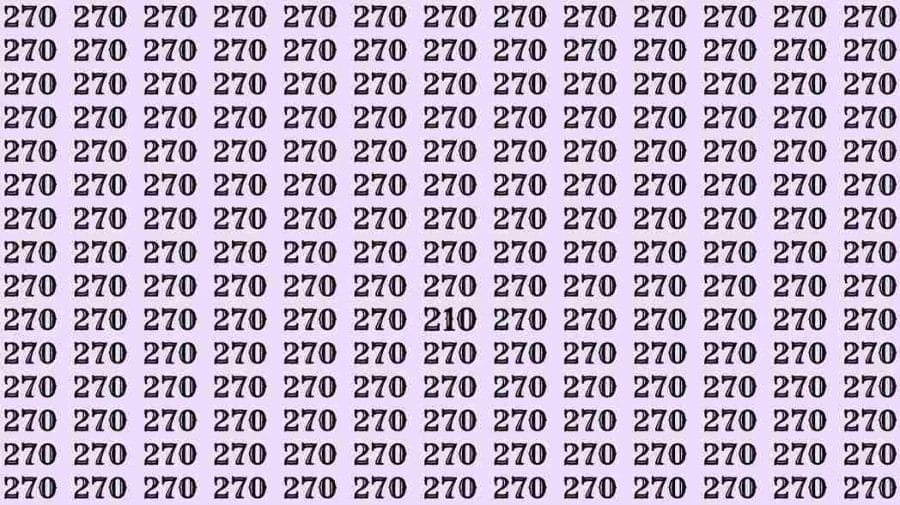 Optical Illusion: If you have eagle eyes find 210 among 270 in 8 Seconds?