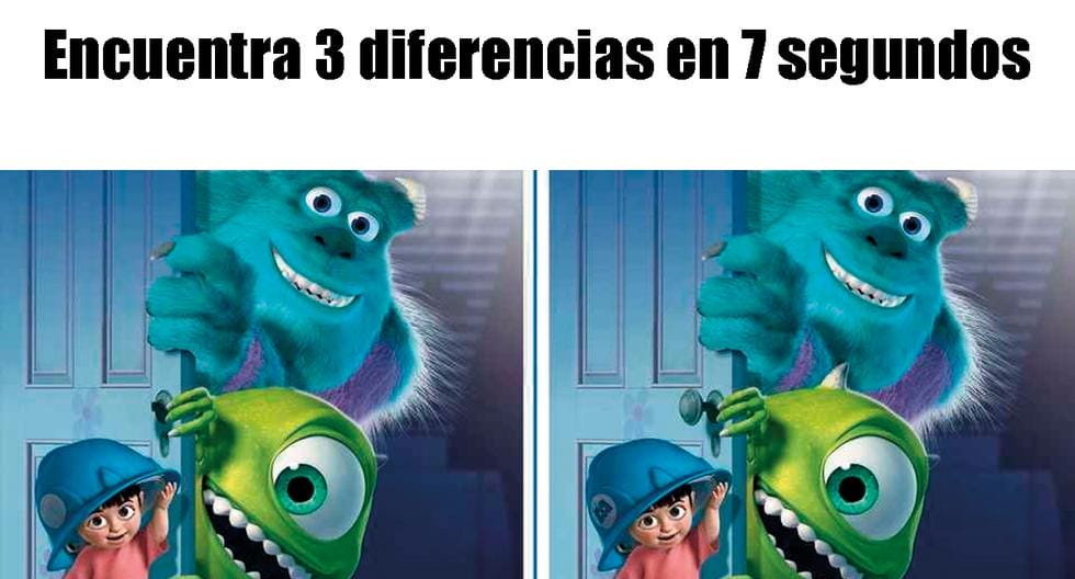 Spot 3 differences between Monsters University paintings in 7 seconds