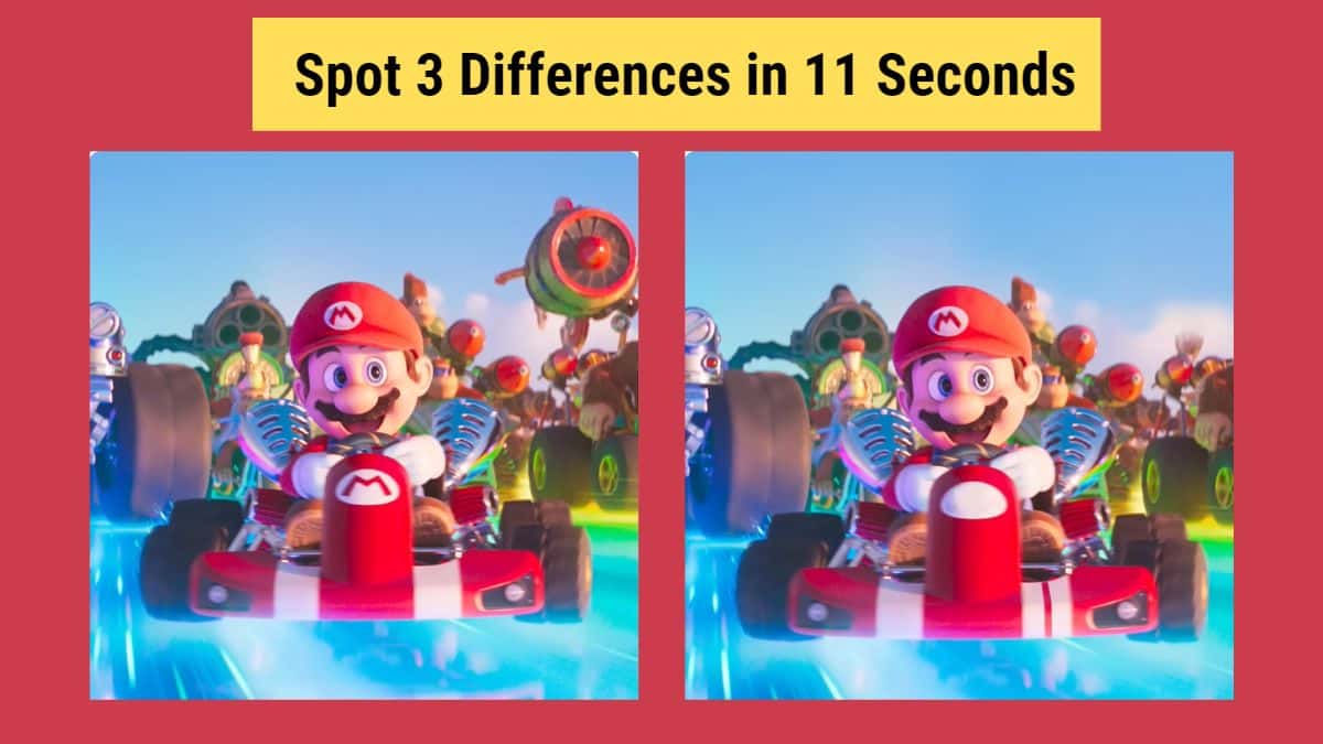 Can you Spot 3 Differences in 11 Seconds?