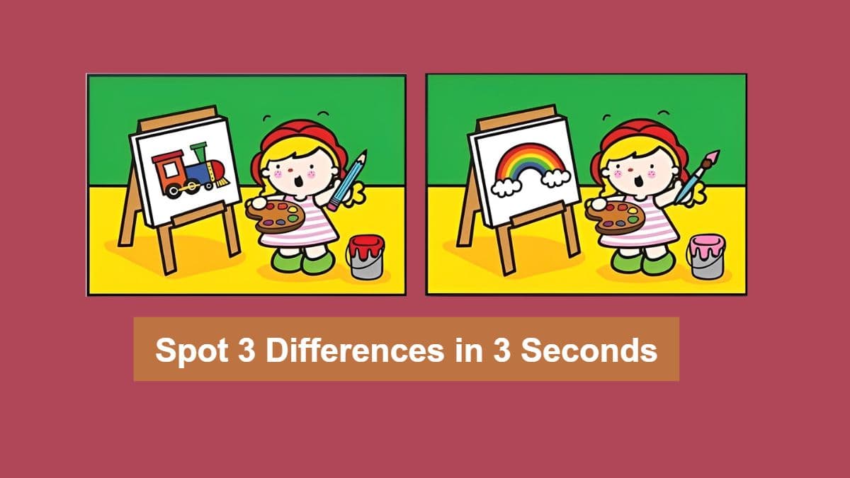 Are you sharp enough to spot 3 differences in 3 seconds?