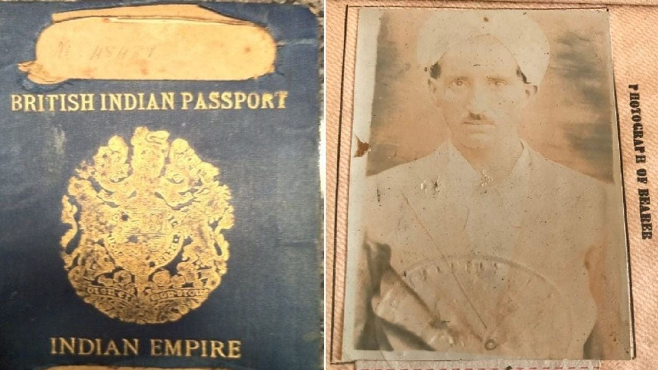 The man showed off his British-era Indian passport, causing fever on social networks