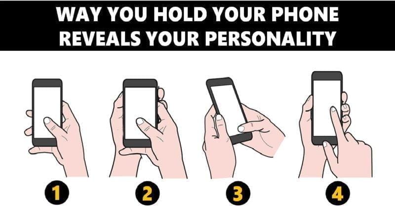 The way you hold your phone reveals a lot about your personality