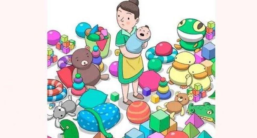 Visual challenge: find the missing baby's pacifier in the picture in four seconds