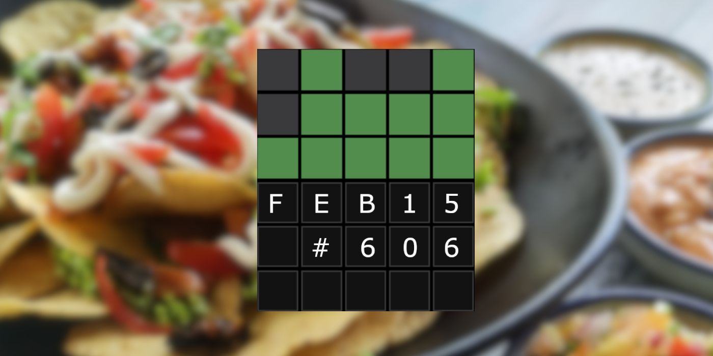 15th February Wordle Grid With Salsa the background