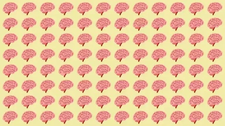 Optical Illusion Brain Test: If you have Eagle Eyes find the Odd Brain in 8 Seconds