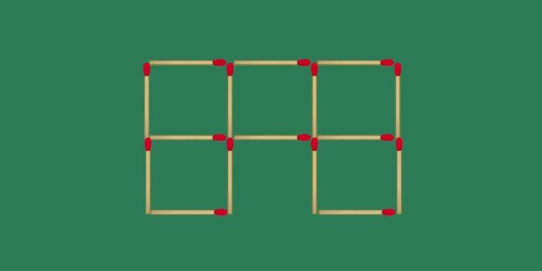 Brain teaser: Can you make 4 squares just by moving 3 sticks? Test your genius IQ!