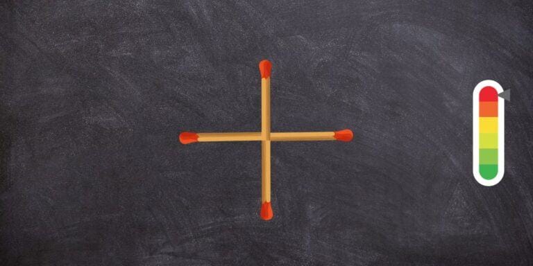 Brain teaser: Can you make a square out of these crossed matches by moving just one? Dare to take the challenge!