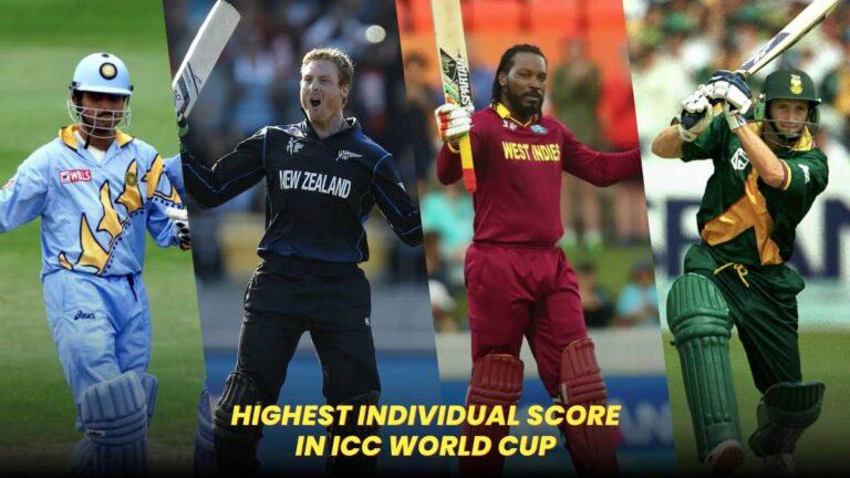 Highest Individual Score in ICC ODI World Cup History