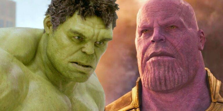 Hulk and Thanos Infinity War fight