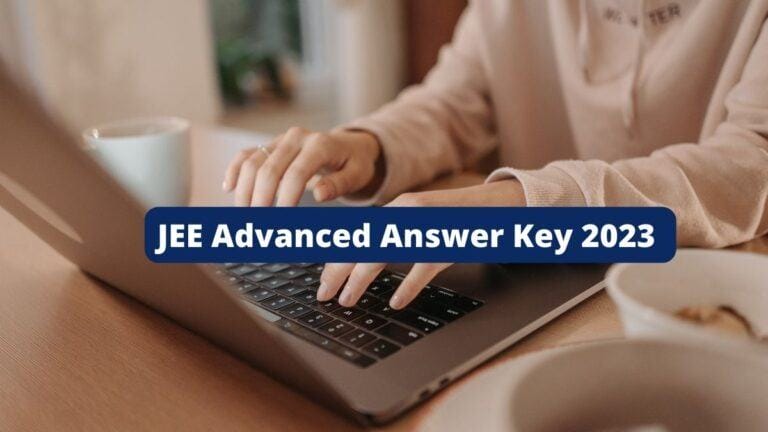 JEE Advanced Answer Key 2023 at jeeadv.ac.in