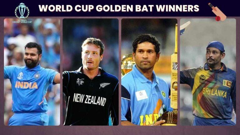 ICC Cricket World Cup Golden Bat Winners