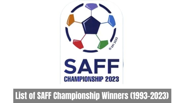 List of SAFF Championship Winners (1993-2023)