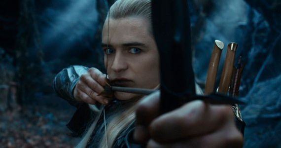 Orlando Bloom as Legolas in The Hobbit: The Desolation of Smaug
