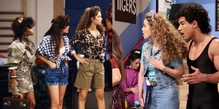 Lisa, Kelly, Jessie, Jessie and Slater in Saved By the Bell