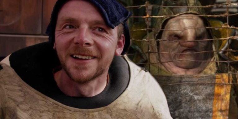 Simon Pegg's Star Wars character's significance.