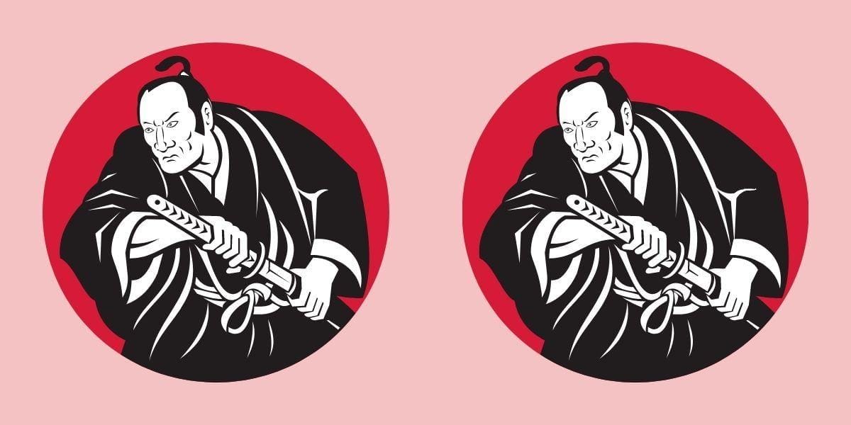 Spot the difference: Challenge your observation skills – Only a samurai can find 3 differences in 10 seconds!