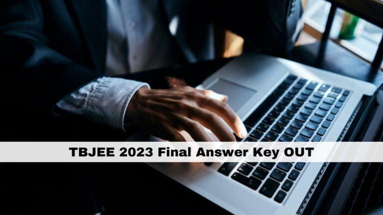 TJEE 2023 Final Answer Key Released