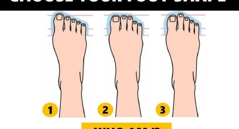 The shape of your feet will let those around you know what kind of personality you are