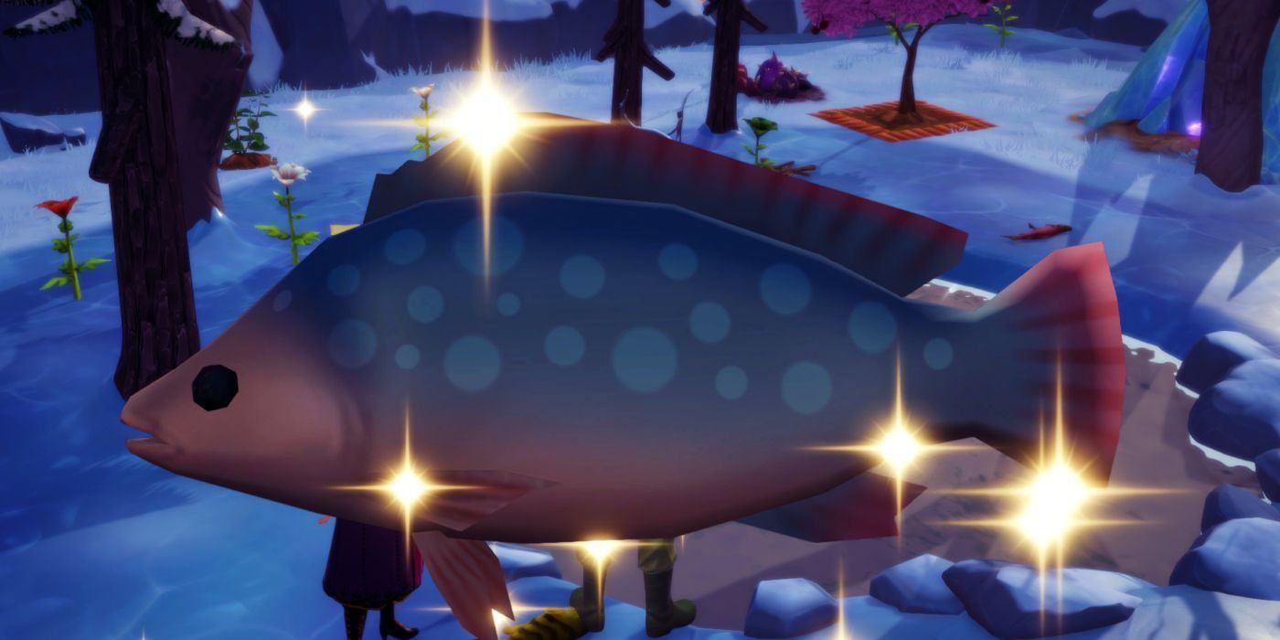 a Player Catching a Tilapia in Disney Dreamlight Valley