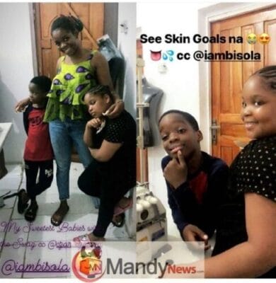 Daughter Of Reality Star, Bisola Goes On Play Date With Wizkid Son (Photos)