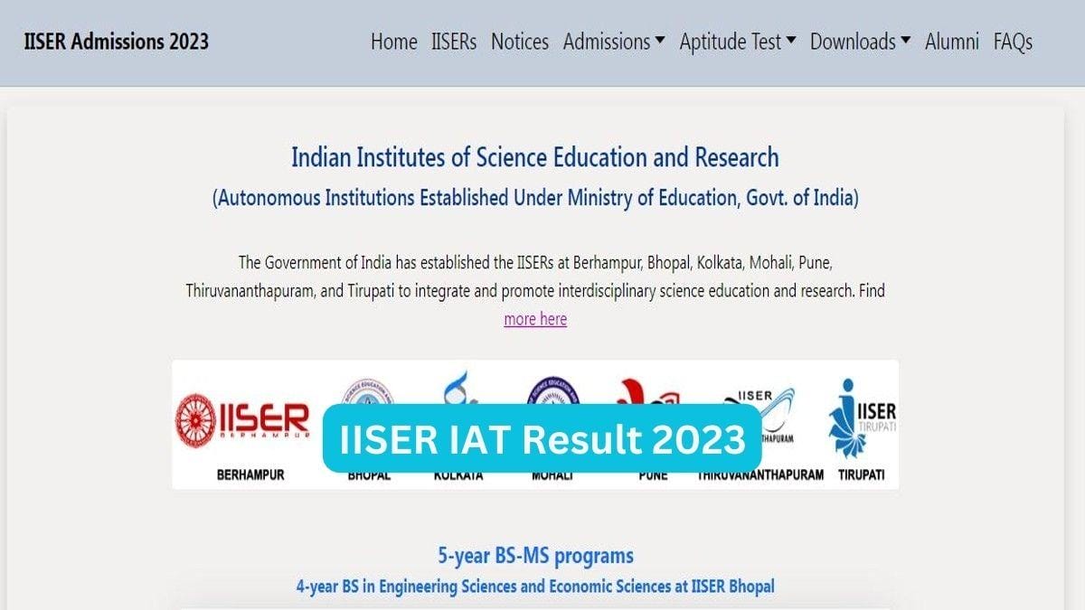 IISER Aptitude Test, IAT 2023, Results Shortly, Check Direct Link